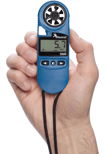 Kestrel Handheld weather monitoring